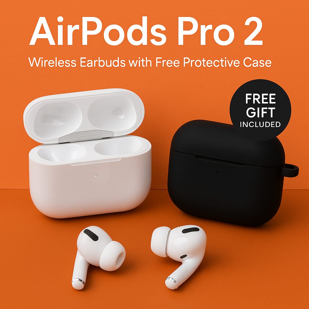 AirPods Pro 2 - Wireless Earbuds with Free Protective Case (Buy 3 & Save 10%)